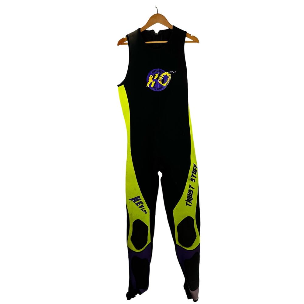 Kevlar Thrust Stuff H2O Sleeveless Pants Black and Neon Wetsuit Womens XXL